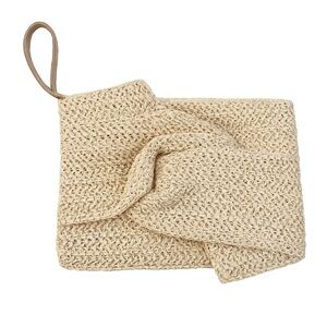 A New Day - Beige Knit Clutch